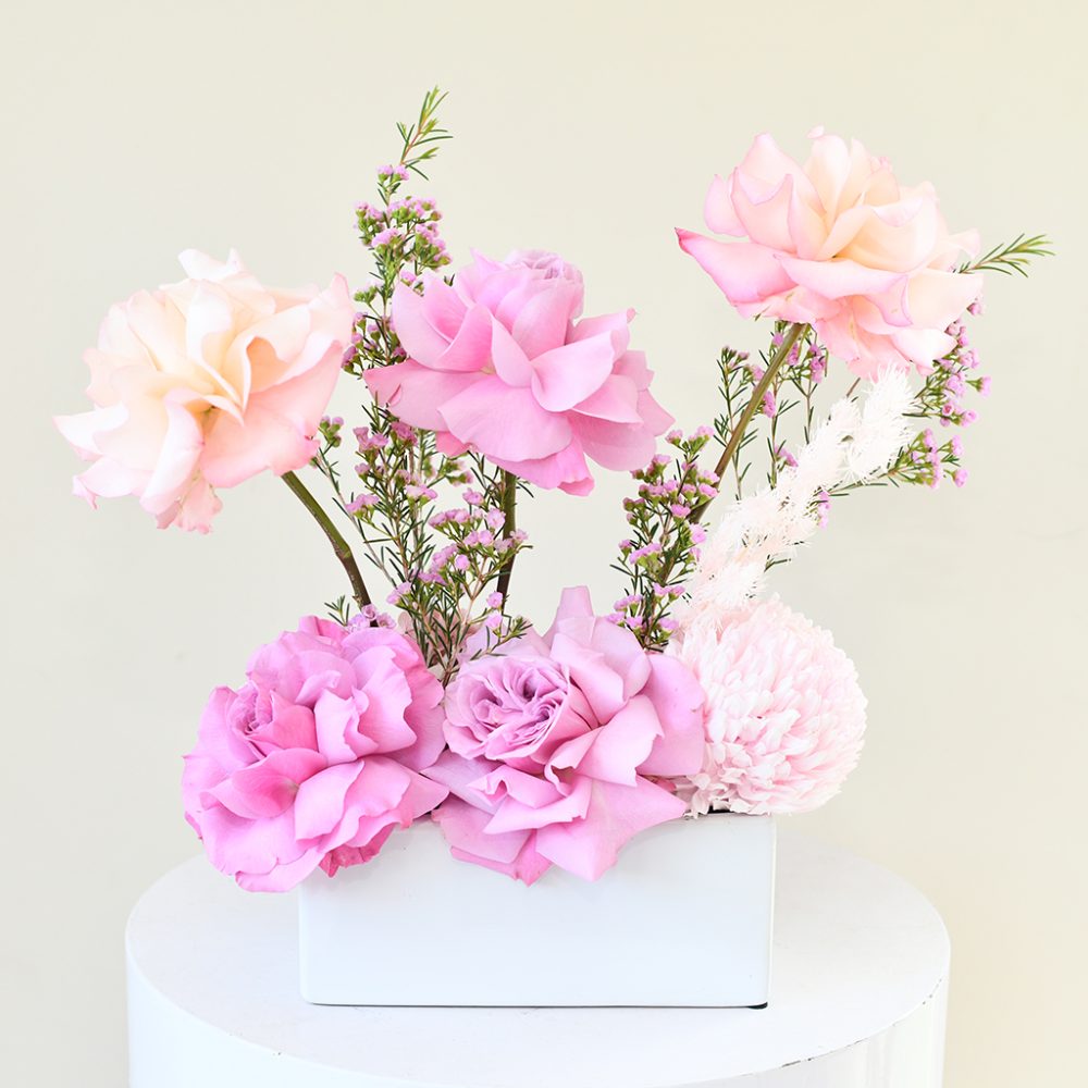 Flower Table Centerpieces in a Vase Sydney Delivery 