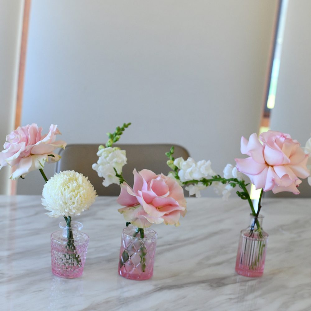 Assorted Bud Vases for Events Sydney