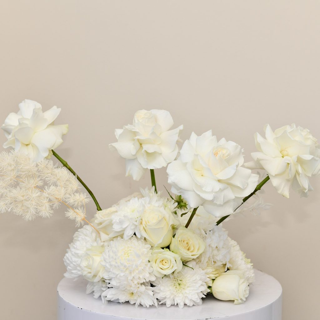 White Table Centerpieces Sydney 