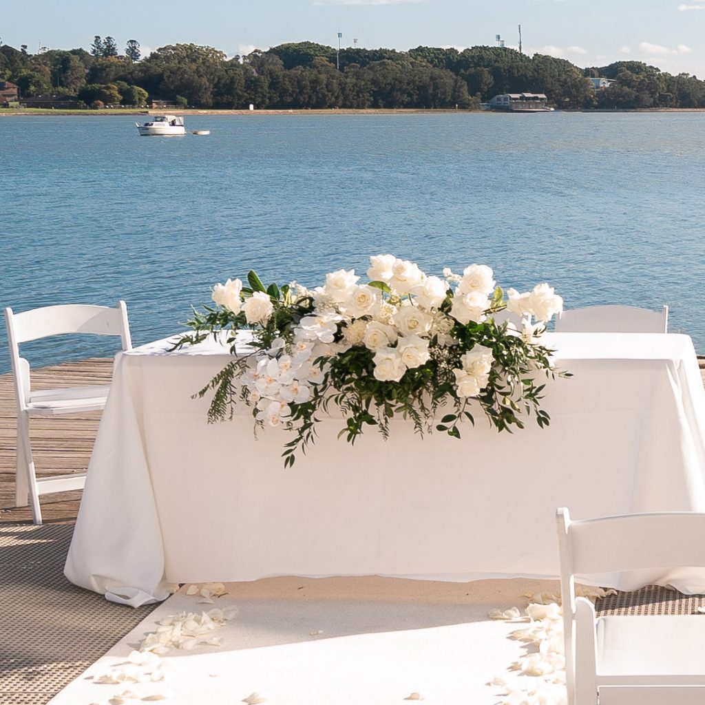 Signing Table Flowers Sydney